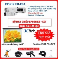 Combo trọn gói máy chiếu lớp học Epson EB-E01