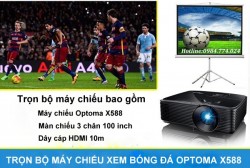 Combo máy chiếu bóng đá Optoma X588