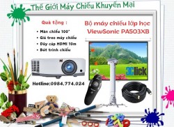 Trọn bộ máy chiếu lớp học Viewsonic PA503XB