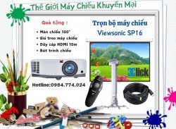 Trọn bộ máy chiếu lớp học Viewsonic SP16