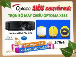 Trọn bộ máy chiếu gia đình Optoma X588