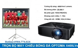 Combo máy chiếu bóng đá Optoma X400LVe