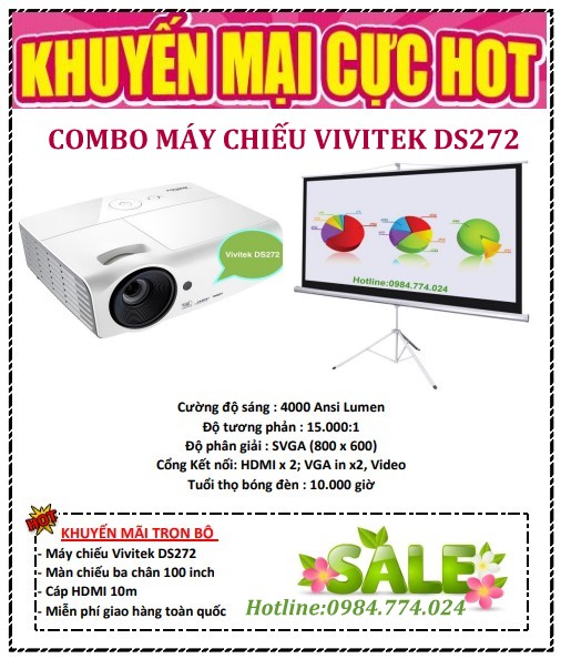 Combo máy chiếu Vivitek DS272