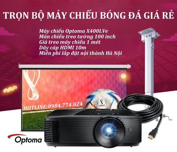Trọn bộ máy chiếu gia đình Optoma X400LVe