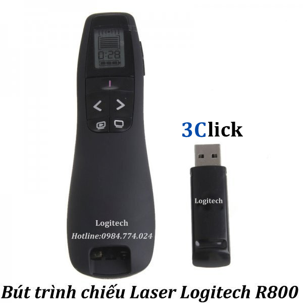 Bút trình chiếu Logitech R800 - Tia laser đỏ