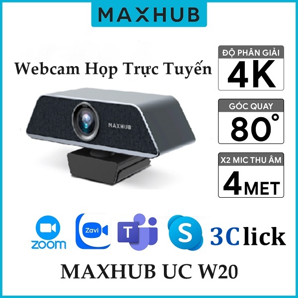Webcam Họp Trực Tuyến Maxhub UC W20