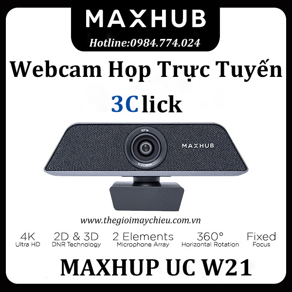 Webcam Họp Trực Tuyến Maxhub UC W21
