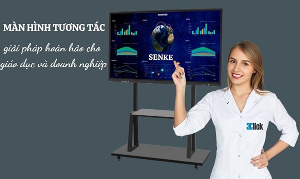 Màn hình tương tác Senke dùng cho giáo dục và doanh nghiệp