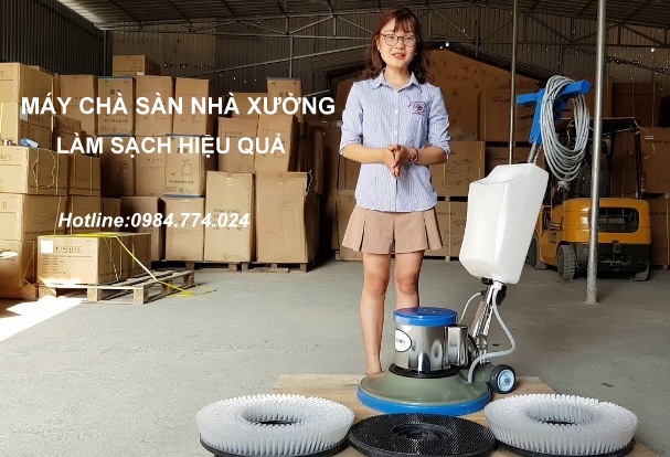 Dùng máy chà sàn loại nào để vệ sinh nhà xưởng?